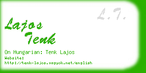 lajos tenk business card